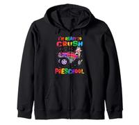 Ready to Crush Preschool Unicorn Monster Truck Back School Sweat à Capuche