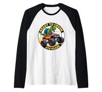Ready to Crush T-Rex Dino Monster Truck School de 6e année Manche Raglan