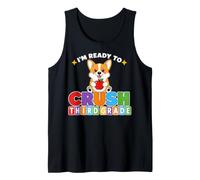 Ready to Crush Third Grade Corgi Dog Day of School 3rd Grade Débardeur