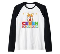 Ready to Crush Third Grade Corgi Dog Day of School 3rd Grade Manche Raglan