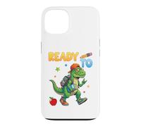 Ready to Learn Dinosaure Étudiant Retour à l'école Enfants Garçon Fille Coque pour iPhone 13