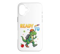 Ready to Learn Dinosaure Étudiant Retour à l'école Enfants Garçon Fille Coque pour iPhone 16 Plus