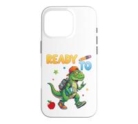 Ready to Learn Dinosaure Étudiant Retour à l'école Enfants Garçon Fille Coque pour iPhone 16 Pro