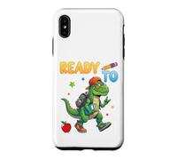 Ready to Learn Dinosaure Étudiant Retour à l'école Enfants Garçon Fille Coque pour iPhone XS Max
