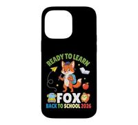 Ready to Learn Fox Back to School 2026 Étudiant Garçon Fille Enfant Coque pour iPhone 14 Pro Max