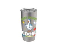 Ready To Learn Goose Back To School 2026 Étudiants Garçons Filles Gobelet isotherme en acier inoxydable double paroi