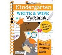 Ready to Learn Kindergarten Write and Wipe Workbook Addition Subtraction Sight Words Letter Sounds and Letter Tracing by Editors Of Silver Dolphin Books Editors Of Silver Dolphin Books (Auteur)
