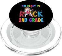 Ready to Rock 2nd Grade Dabbing Unicorn Back to School PopSockets PopGrip pour MagSafe