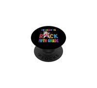 Ready to Rock Fifth Grade Dabbing Unicorn Back to School PopSockets PopGrip Adhésif