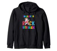 Ready to Rock Fifth Grade Dabbing Unicorn Back to School Sweat à Capuche