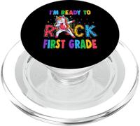 Ready to Rock First Grade Dabbing Unicorn Back to School PopSockets PopGrip pour MagSafe