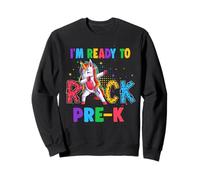 Ready to Rock Pre K Dabbing Unicorn Back to School Sweatshirt