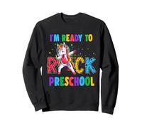 Ready to Rock Preschool Dabbing Unicorn Back to School Sweatshirt