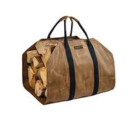 Readywares Sac Range bûche en Toile cirée | Porte-bûches Ouvert Robuste avec Sangles renforcées & poignées Cousues | Bois de Chauffage 99 x 45,7 cm