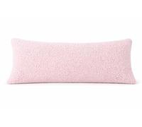 Reafort Housse de Coussin en Sherpa Ultra Douce avec Fermeture éclair - 53,3 x 137,2 cm (Rose, 53,3 x 137,2 cm)