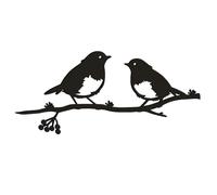 Reagia Robin en Métal, Ornement Rustique de Jardin Oiseaux métalliques de Jardin, œuvre d'art métallique Robin Tree, Oiseaux métalliques décoratifs - Cadeau Parfait pour La Saint - Valentin