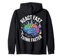 Réagissez Vite Pensez Plus Vite Science et Conception du Cerveau Sweat à Capuche