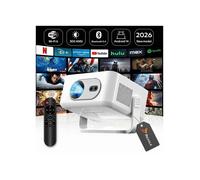 Reagle Vidéoprojecteur LED Android 14 WiFi 6 Bluetooth 5.4 HD 4K 300 ANSI Autofocus Auto Keystone 150 Pouces