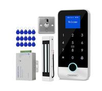 ReaIOKbii Bluetooth tuya app système de contrôle d'accès kit RFID contrôleur clavier intelligent pour empreintes digitales 180 kg/350 LB serrure magnétique IC porte-clés ouvre-porte 13,56 MHz