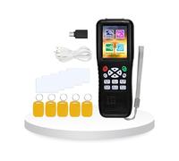 ReaIOKbii iCopy Lecteur de cartes à puce NFC multi-fréquences avec application de chiffrement et décodeur de logiciel gratuit pour copier des cartes d'accès Noir