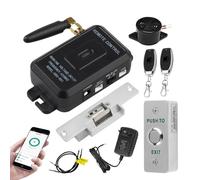 ReaIOKbii Kit de contrôle d'accès WiFi Tuya - Système de sécurité domestique sans fil - Ouvre-porte sans fil - Déverrouillage à distance avec serrure électrique NC