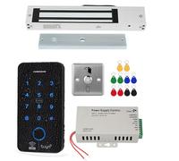 ReaIOKbii Kit de contrôle d'accès WiFi TUYA, Système de sécurité, Serrure de porte à clavier tactile RFID étanche, Contrôle d'accès intelligent par empreinte digitale, Verrou électromagnétique 280KG