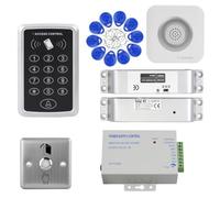 ReaIOKbii Kit de système de contrôle d'accès autonome - Lecteur de porte étanche avec clavier RFID avec accès à carte et mot de passe, capacité de 1000 utilisateurs, ouvre-porte intelligent, bouton de