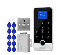 ReaIOKbii Kit de système de contrôle d'accès Bluetooth Tuya App de sécurité, serrure de porte RFID tactile, contrôleur de contrôle d'accès intelligent à empreintes digitales, interrupteur en métal