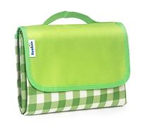 reakoo Couverture Pique-Nique 200 x 200 cm, Imperméable Picnic Blanket Tapis Pique niques Anti-Sable, Plaid Pique Nique avec poignée de Transport pour Plage, Picnic, Camping, Voyage