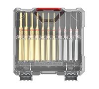 Real Avid ACCU-Punch Lot de 11 perforatrices Standard en Laiton et Acier - Poinçon de qualité supérieure résistant à la Corrosion dans Un Coffret de Rangement 3 Positions - Jeu de Chasse-goupilles