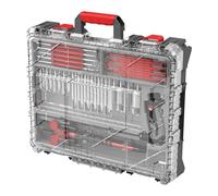 Real Avid Bore-Max Master Kit de nettoyage et station de travail mobile - Kit de nettoyage pour pistolet avec brosses, écussons Jags, tige 3 pièces, médiators en acier, tapis de pistolet lampe de