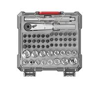 Real Avid X3 Lot de 52 douilles et embouts - Tournevis 3 en 1 avec poignée en T et 16 clés à douille, 36 embouts avec adaptateur de douille 6,35 mm