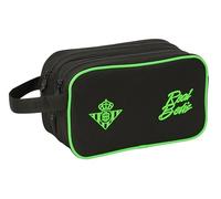 Real Betis BALOMPIÉ - Grande Trousse Scolaire pour Enfant, Adaptable au Chariot, idéale pour Les Enfants de 5 à 14 Ans, Confortable et Polyvalente, qualité et résistance, 26 x 12,5 x 15 cm