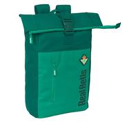 REAL BETIS BALOMPIÉ - Sac à dos avec rabat pour ordinateur portable de 15,6", idéal pour différents âges, confortable et polyvalent, qualité et résistance, 28 x 13 x 42 cm, Vert d'eau, M, Décontracté
