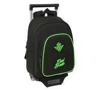 REAL BETIS BALOMPIÉ - Sac à dos pour enfant avec chariot Safta 705, idéal pour les enfants de différents âges, confortable et polyvalent, qualité et résistance, 28 x 10 x 34 cm
