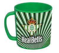 Real Betis Balompié Tasse, Petit-déjeuner, Vaisselle, Gobelet, Micro-ondes, Passe au lave-vaisselle, Vert sans BPA, Produit officiel (CyP Brands)