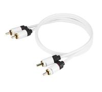 Real Cable 2RCA-1/2M00 Câble RCA Double Blindage 2 m Blanc