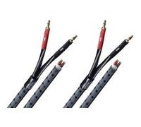 Real Cable - Câble de haut-parleur 3 m - prise banane mâle pour prise banane mâle - gris - bloqué