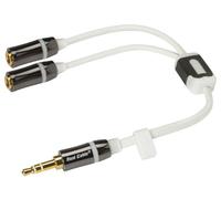 Real Cable Iplug-J35M2F/0M20 Dédoubleur Stéréo Jack 3,5 M/F 0,20 m Noir