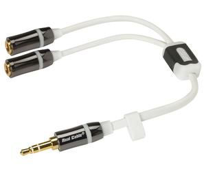 Real Cable iPLUG-J35M2F câble audio 0,2 m 3,5mm 2 x 3.5mm Blanc