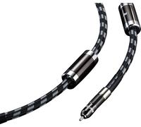 Real Cable REFLEX - Câble de subwoofer - RCA prise pour RCA prise - 5 m - câble à quartes blindé