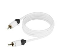 Real Cable SUB-1/10M00 Câble Subwoofer Double Blindage 10 m Blanc