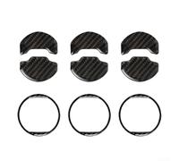 Real Carbon Fiber AC Vent Trim 9Pcs for pour mustang 2015-2023