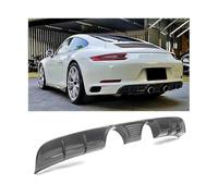 Real Carbon Fiber Rear Bumper Trunk Lip Spoiler Diffuser Cover Compatible for Porsche 911 991.2 Carrera 2016 2017 2018