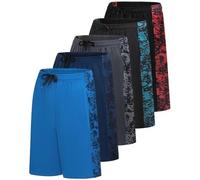Real Essentials Lot de 5 Short de Sport Dry Fit résistant à la Transpiration pour Homme, Taille M