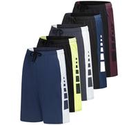 Real Essentials Running Shorts de Tennis, Set F, L (Lot de 5) Homme