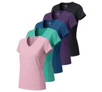 Real Essentials T-Shirt décontracté pour Femme, Lot de 15, M