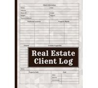 Real Estate Client Log Book: Real Estate Agent New Client Intake Form | real estate supplies.