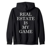 Real Estate is My Game Cadeau Amusant pour Les acheteurs de Maison Sweat à Capuche