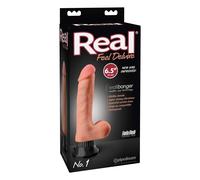 Real Feel Deluxe No.1 - gode réaliste avec testicules - vibration